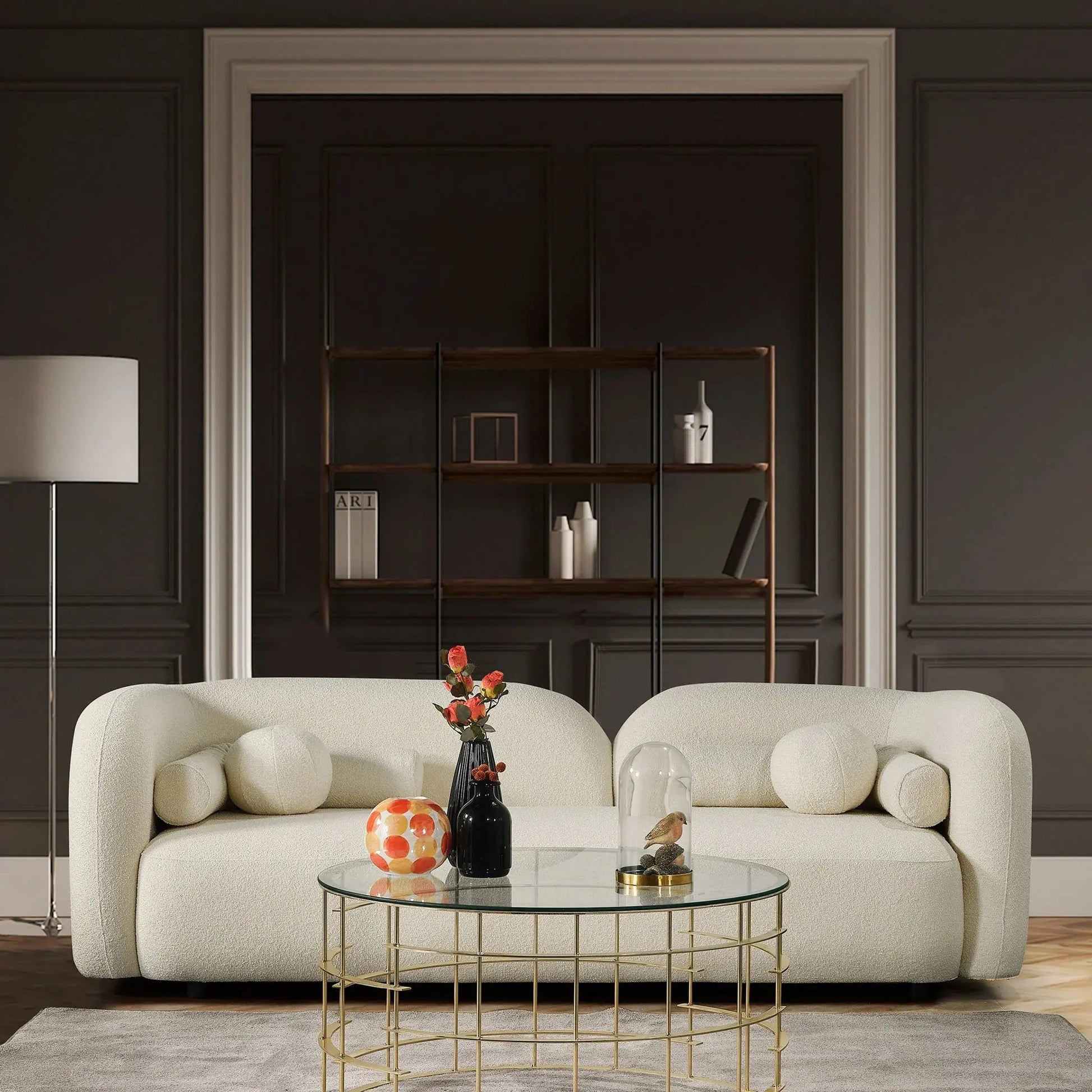 Nordic White 3 Seater Sofa - Urban Ashram Home