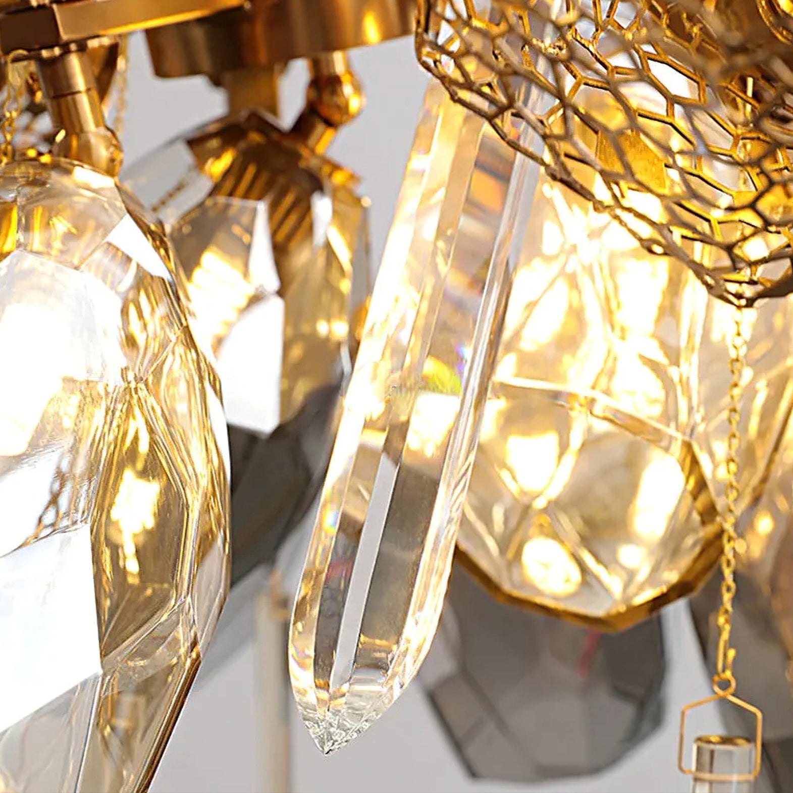 Modern K9 Linear Crystal Glass Chandelier - Urban Ashram