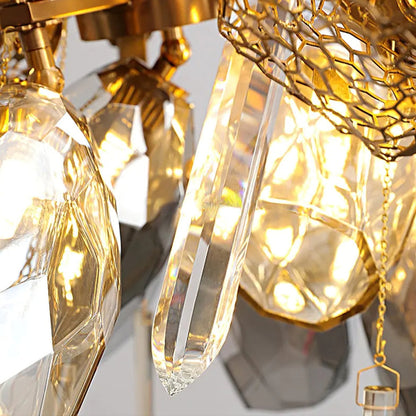 Modern K9 Linear Crystal Glass Chandelier - Urban Ashram