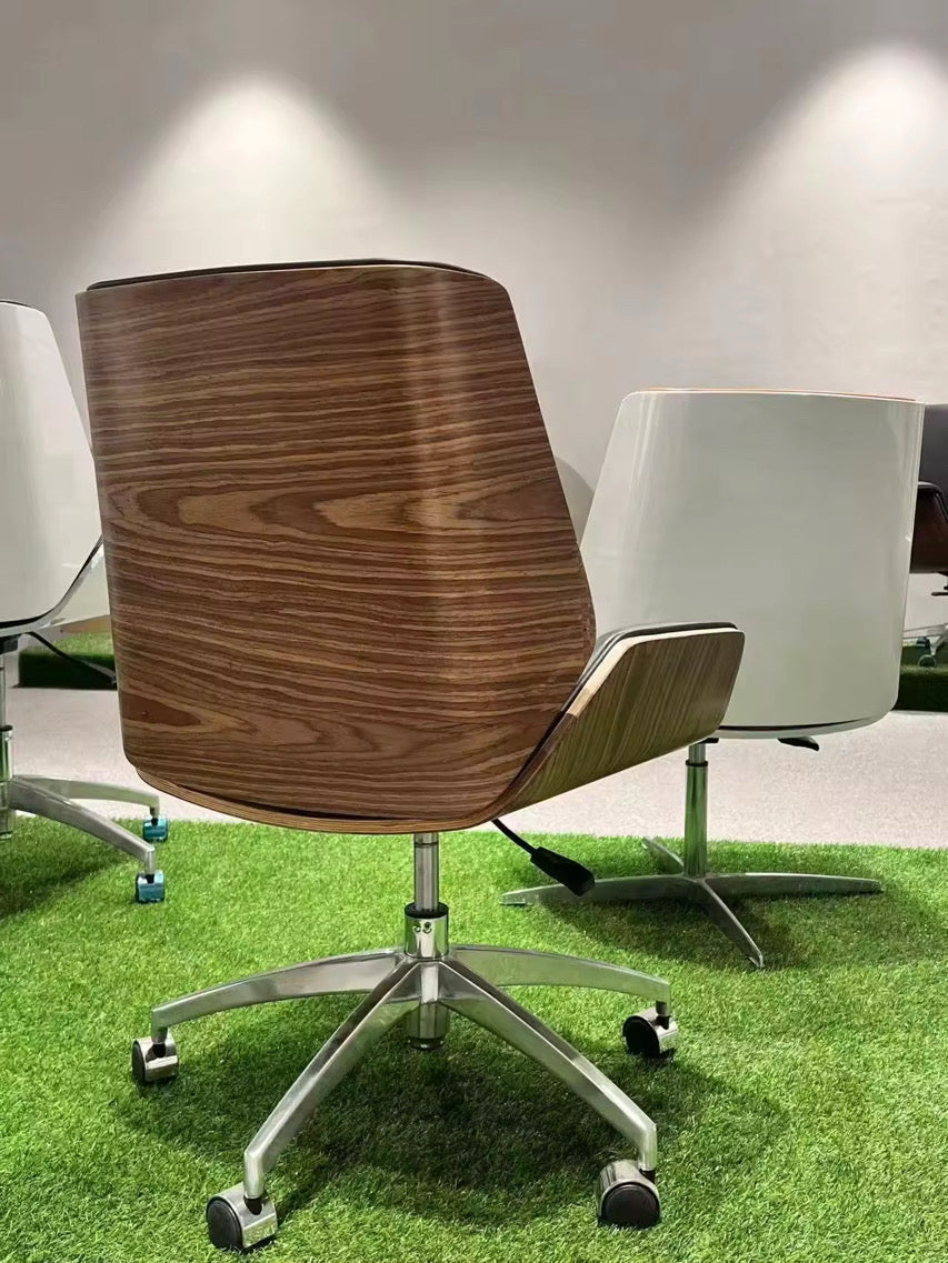 High Backrest Ergonomic Leather Office Chair - Urban Ashram