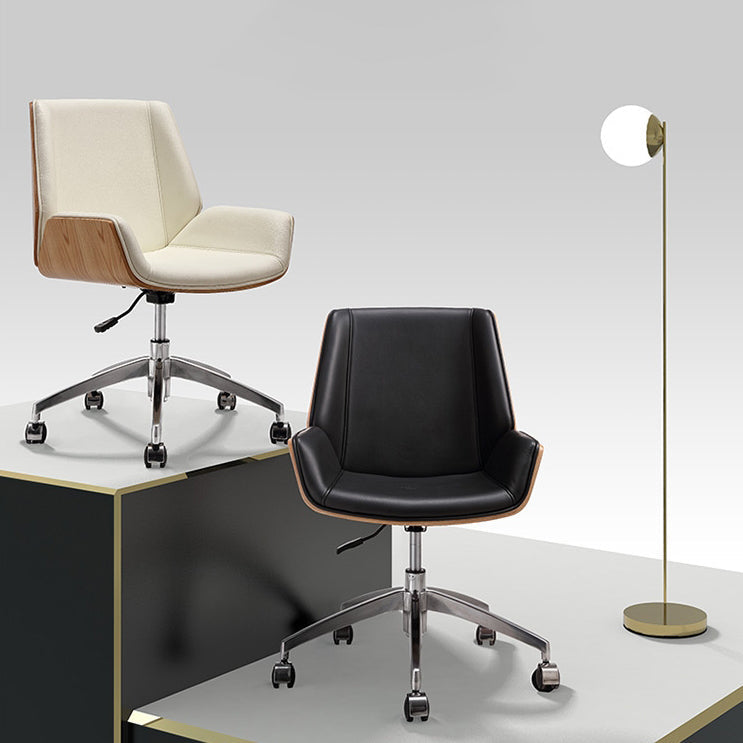 High Backrest Ergonomic Leather Office Chair - Urban Ashram