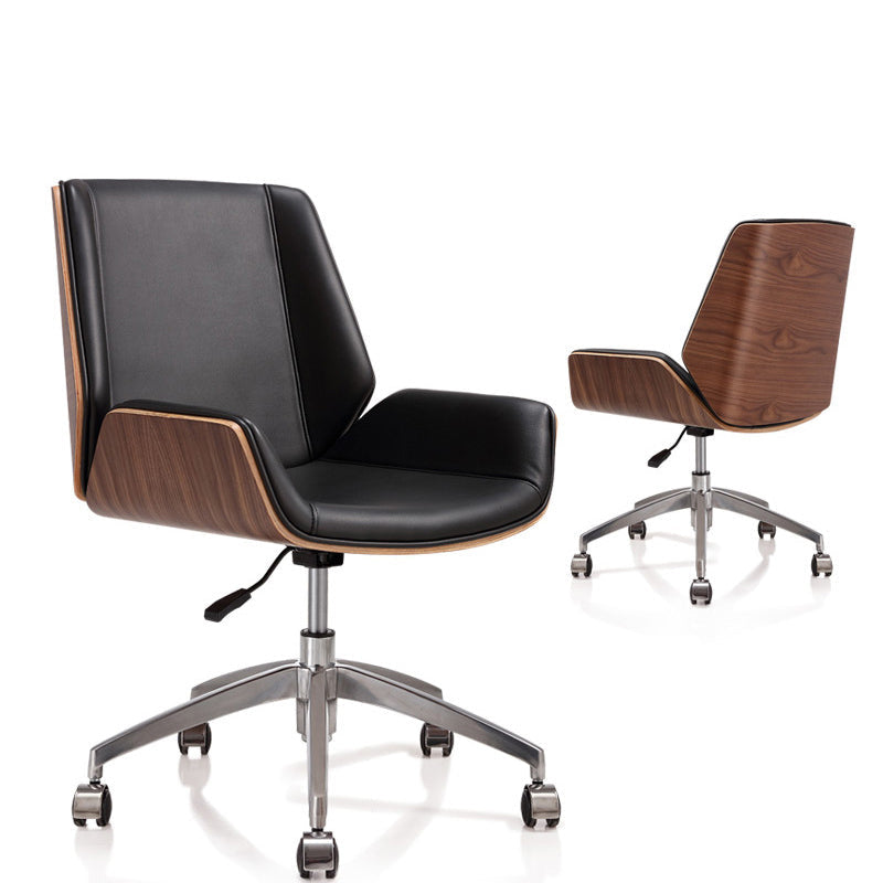 High Backrest Ergonomic Leather Office Chair - Urban Ashram