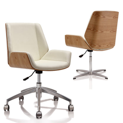 High Backrest Ergonomic Leather Office Chair - Urban Ashram