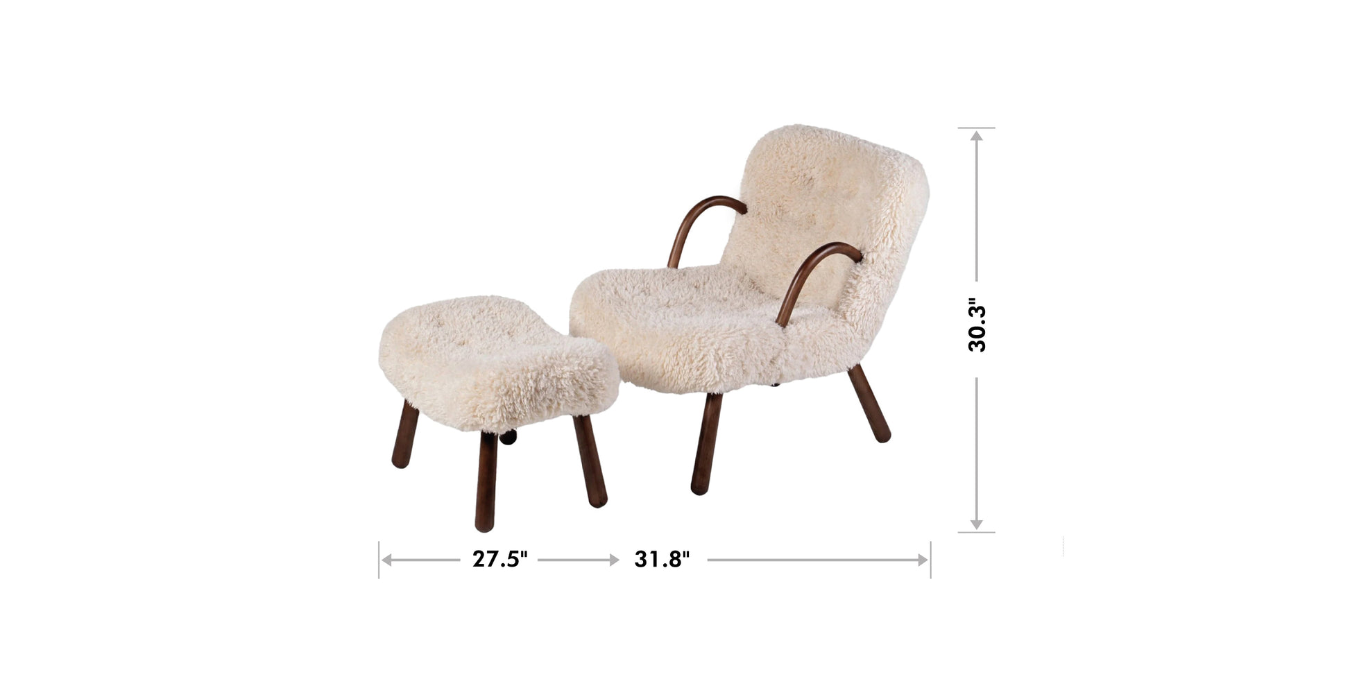 Philip Arctander Clam Chair - Urban Ashram