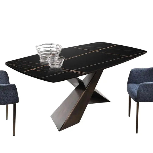 Hugo 79" Extending Marble Dining Table - Urban Ashram