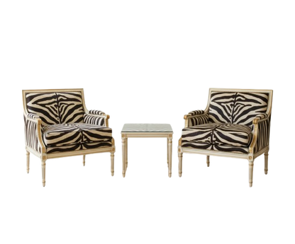 Louis XVI Giltwood Savana Traditional Lounge Chair - Urban Ashram