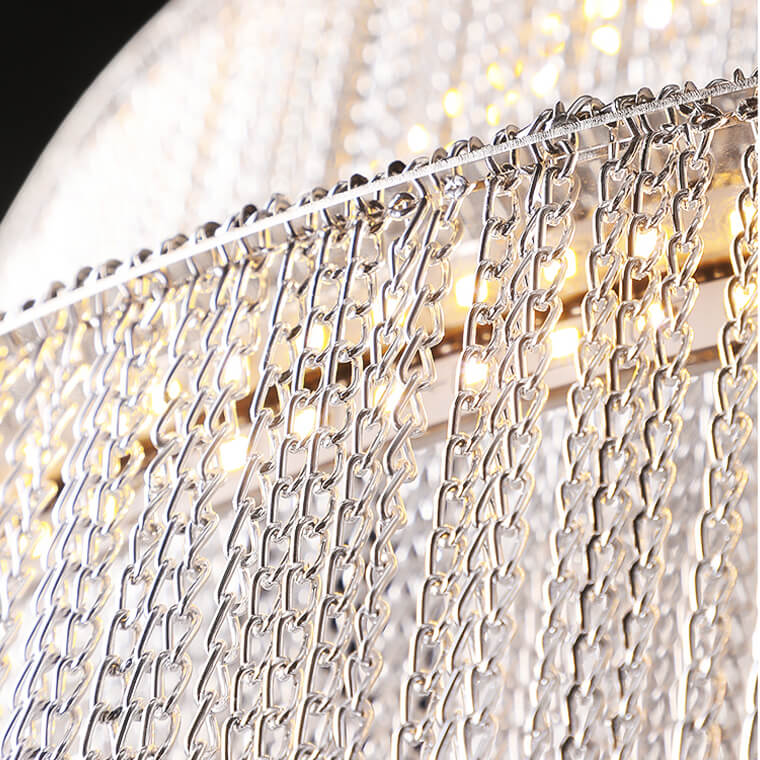 Scandinavian Postmodern Spiral Chandelier