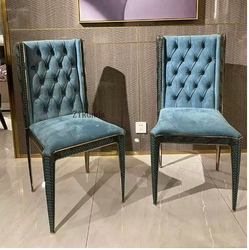 Le Surreal Croc Suede Dining Chair - Urban Ashram