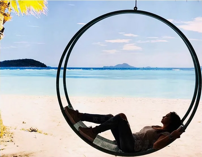 Rattan Rope Circle Swing Chair - Urban Ashram