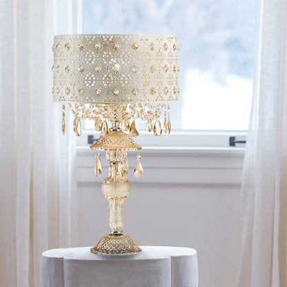 Wholesale 24"H Champagne Jeweled Table Lamp - Urban Ashram