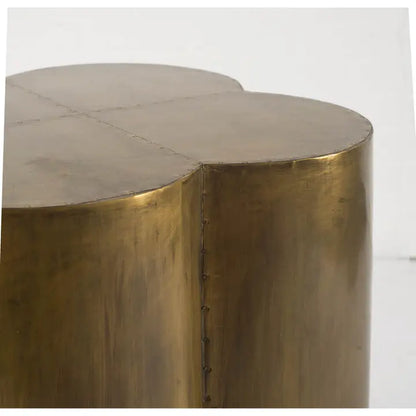 Petra Brass Clover Accent Table - Urban Ashram