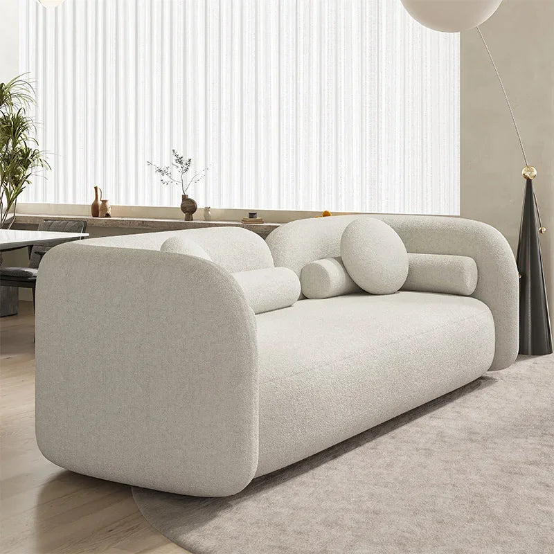 Bacio Bouclé Sofa - Urban Ashram