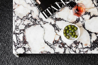 Luxury Home Decor Calacatta Viola Marble Coffee Table - Urban Ashram