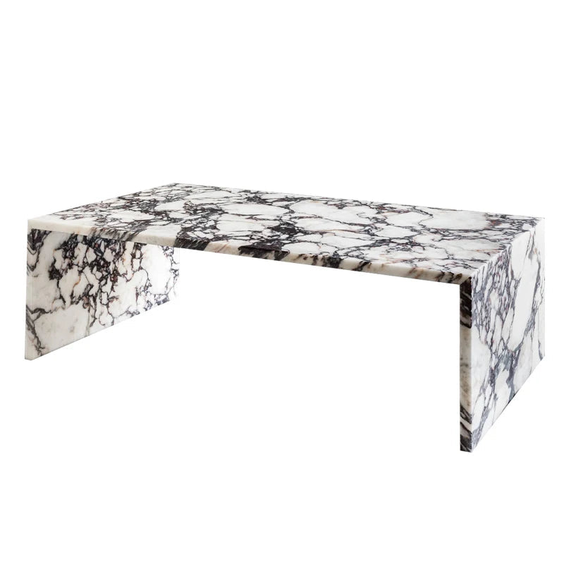 Luxury Home Decor Calacatta Viola Marble Coffee Table - Urban Ashram
