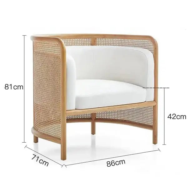 Breeze Rattan Cushioned Armchair - Urban Ashram