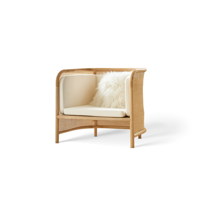 Breeze Rattan Cushioned Armchair - Urban Ashram