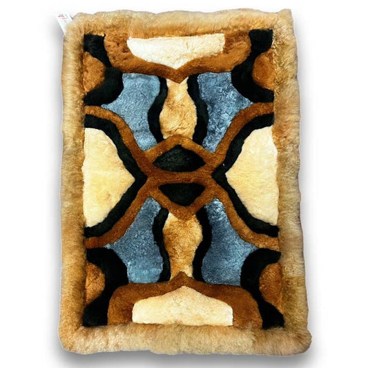 Super Soft Alpaca Fur Pillowcase - Kaleidoscope Baby Design 12 (21" x 29") - Urban Ashram