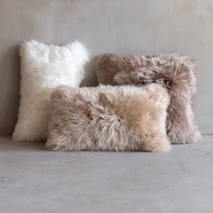 Wholesale Sheepskin cushion | 2 sizes | 3 colors - Urban Ashram