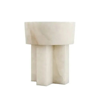 Constantine White Onyx Side Table - Urban Ashram