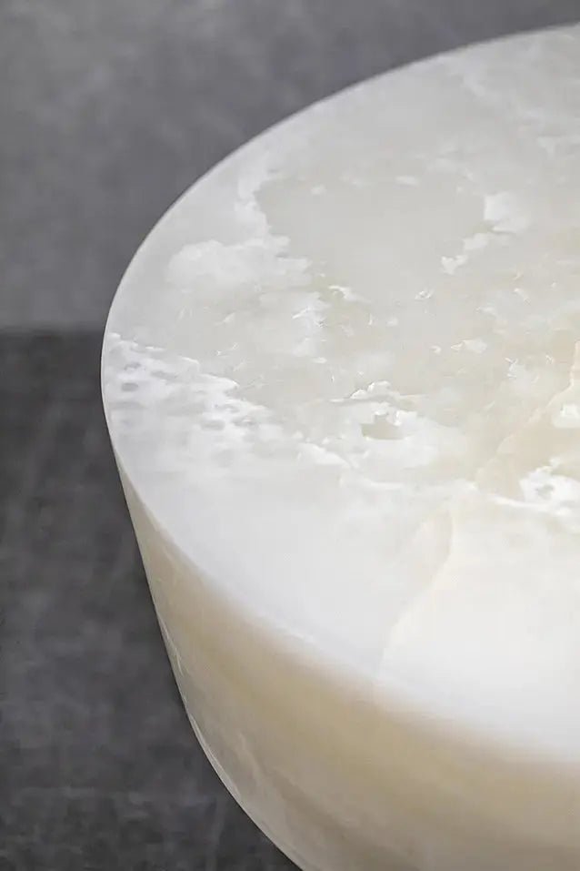 Constantine White Onyx Side Table - Urban Ashram