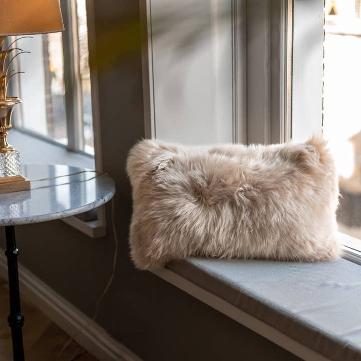 Wholesale Sheepskin cushion | 2 sizes | 3 colors - Urban Ashram