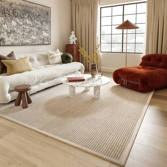 Handwoven Patricia Jute and Wool Area Rug - Natural Fibers - Urban Ashram