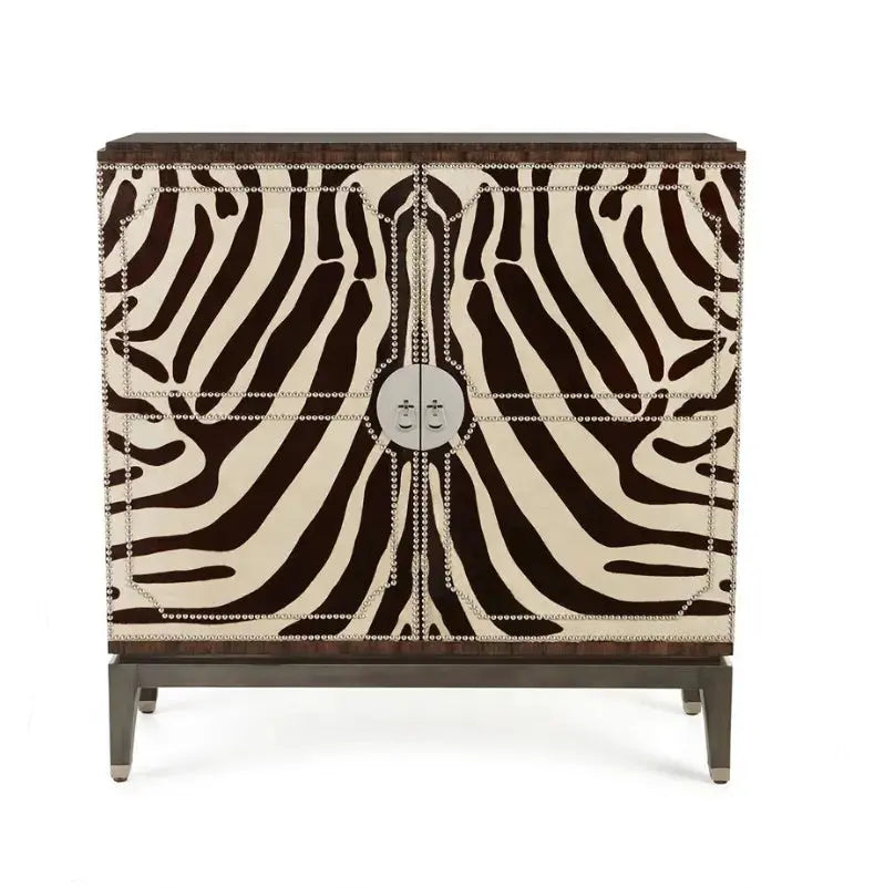 Vann Zebra Black Console Cabinet - Urban Ashram Home