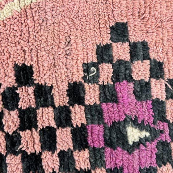 Handmade Moroccan Beni Ourain Wool Rug - Authentic Berber Carpet - Urban Ashram