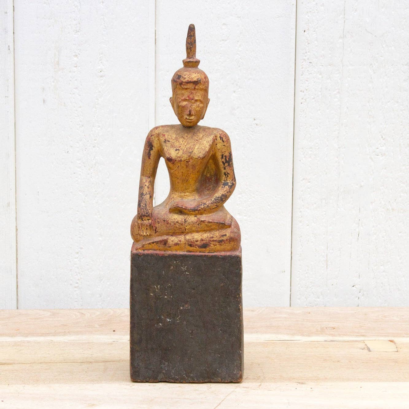 Antique Royal Gilded Buddha - Urban Ashram
