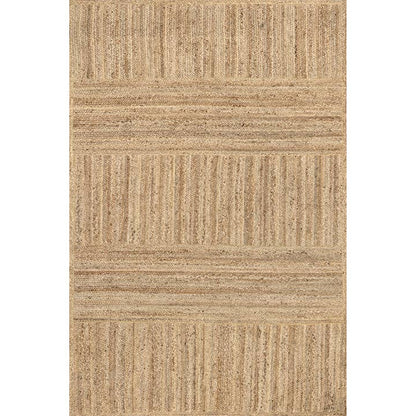 Alder Jute Area Rug | Hand Braided Natural Fiber Rug - Urban Ashram