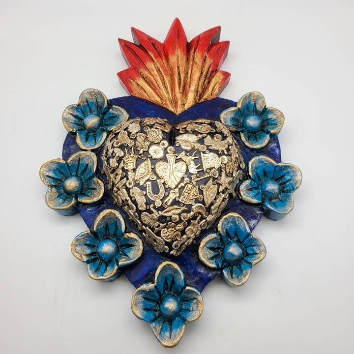 Hand-Carved Milagro Heart from Mexico (MXBH) - Urban Ashram