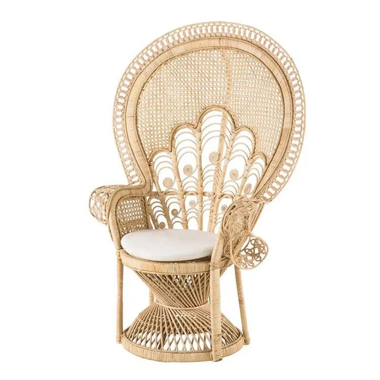 Grand Peacock Rattan Chair - Urban Ashram