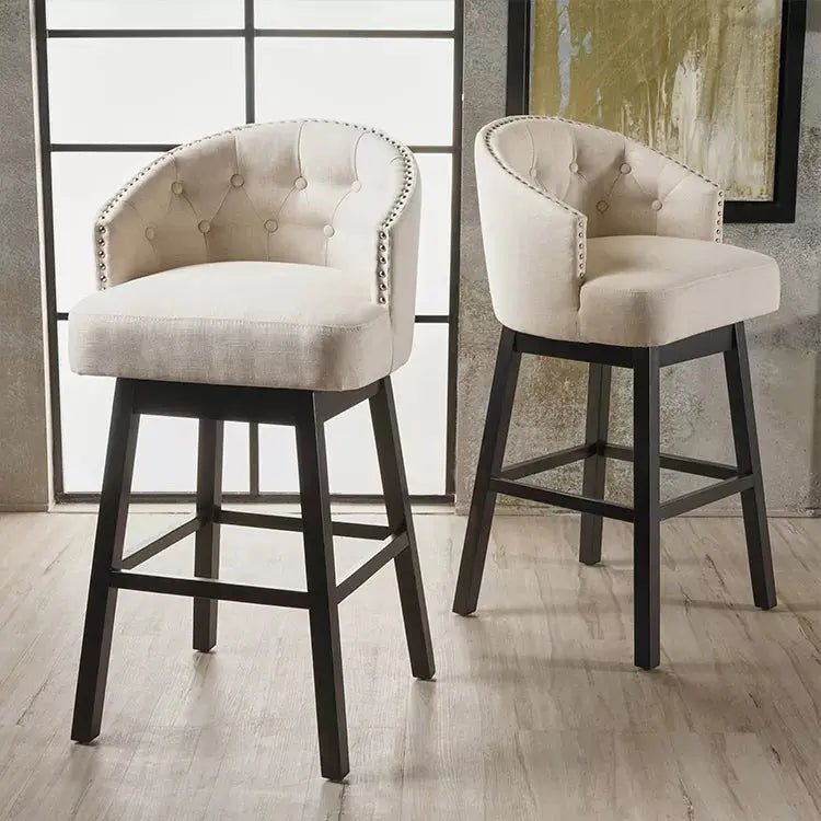 Haven Studio Swivel Bar Chairs Set of 2 - Urban Ashram