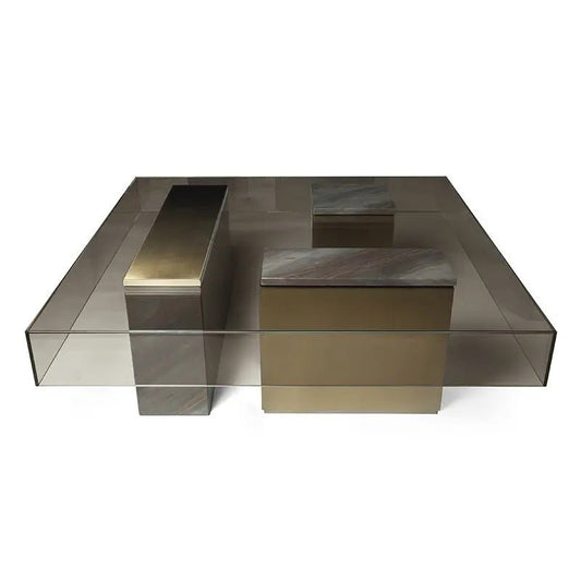 Hera Smoked Crystal Coffee Table - Urban Ashram