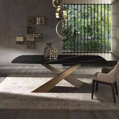 Hugo 79" Extending Marble Dining Table - Urban Ashram