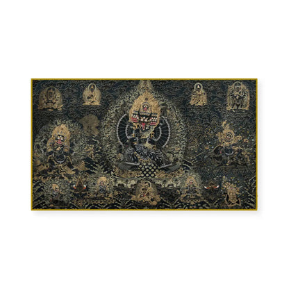 Thangka Buddha Style Canvas Painting - Urban Ashram