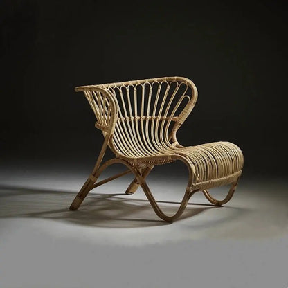 Jasmine Natural Rattan Lounge Chair - Urban Ashram