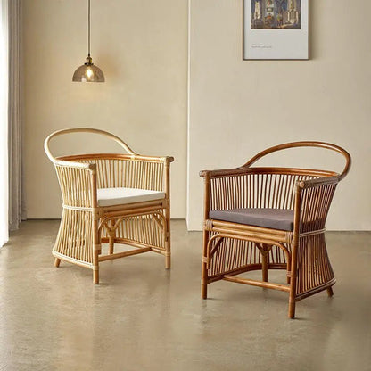 Kenji Rattan Dining Chairs - Urban Ashram