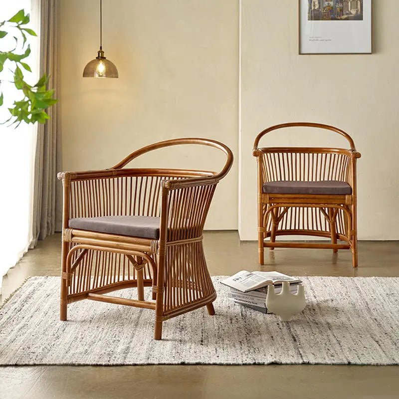 Kenji Rattan Dining Chairs - Urban Ashram