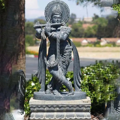 Krishna Outdoor Garden Statue - Urban Ashram