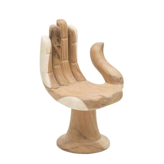 Luxury Buddha Hand Shape Wooden Sofa Chair - Urban Ashram