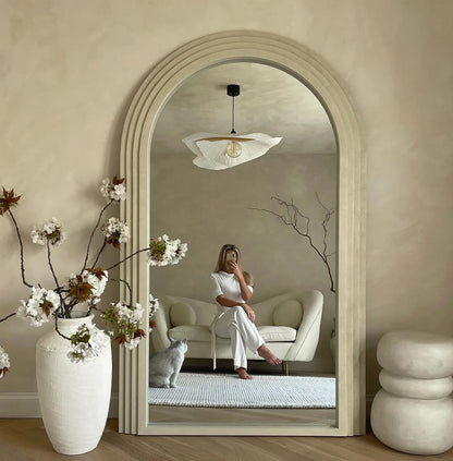 Artemis Full Length Concrete Mirror - Urban Ashram