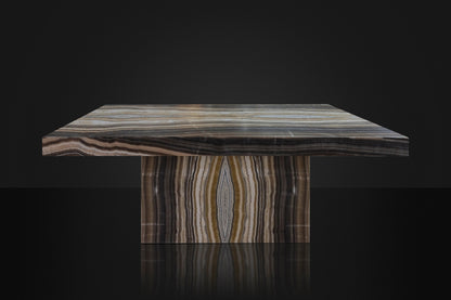 Illuminated Onyx Dining Table with LED Lighting – Luxury Statement Piece