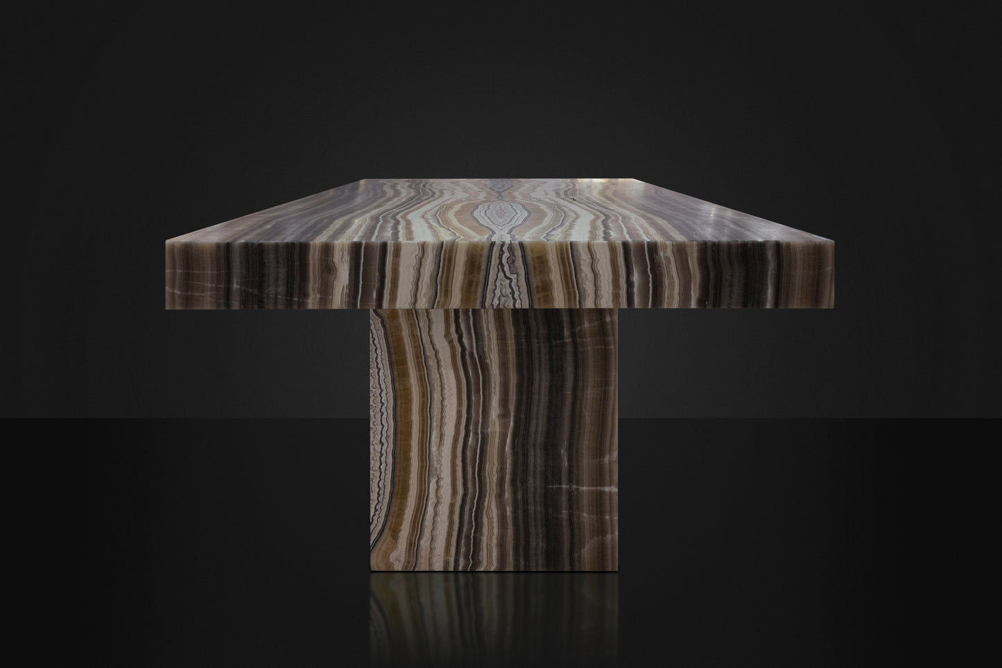 Illuminated Onyx Dining Table with LED Lighting – Luxury Statement Piece