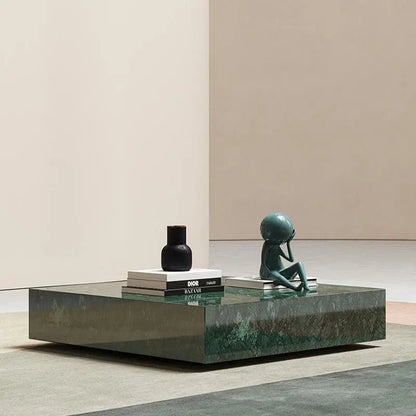 Modern Green Marble Top Coffee Table - Urban Ashram