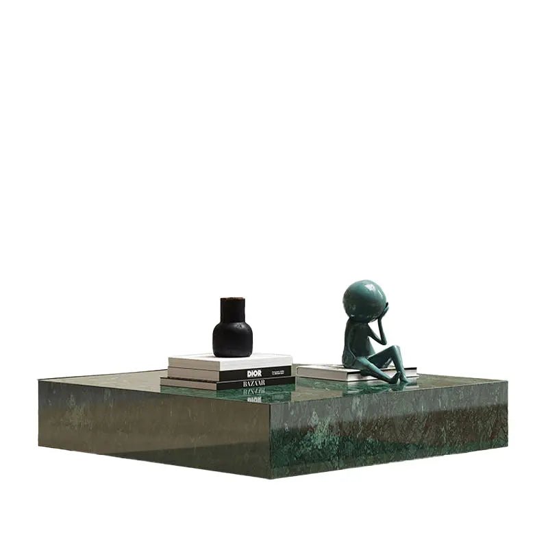 Modern Green Marble Top Coffee Table - Urban Ashram