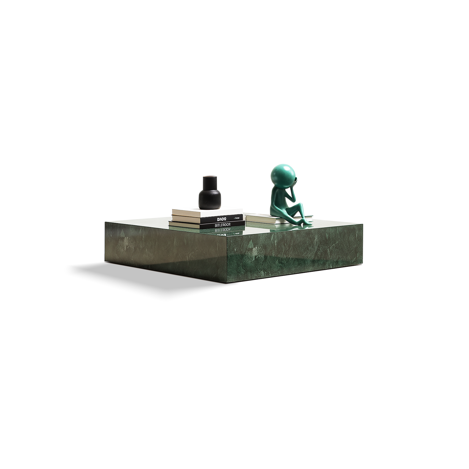 Modern Green Marble Top Coffee Table - Urban Ashram