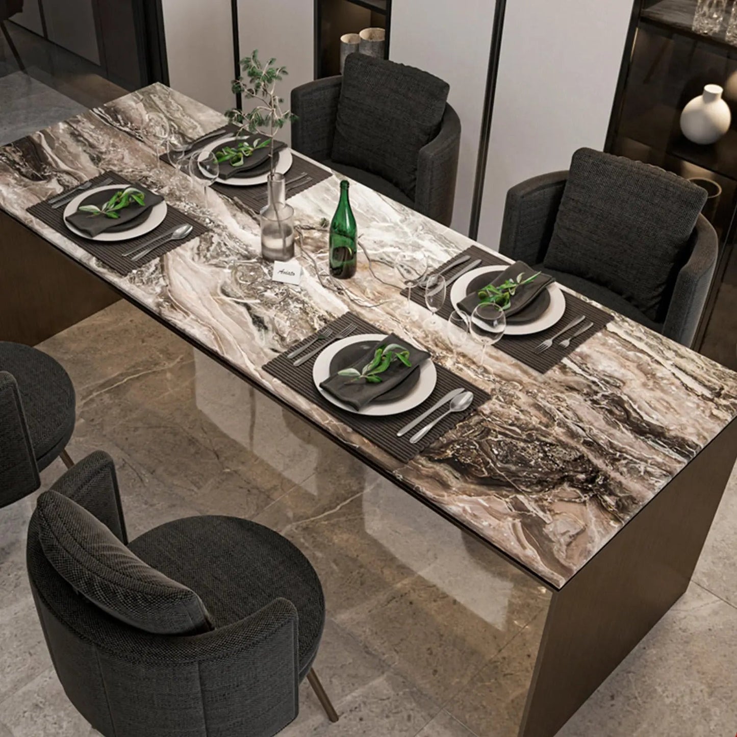 Monacco Marble Dining Table - Urban Ashram