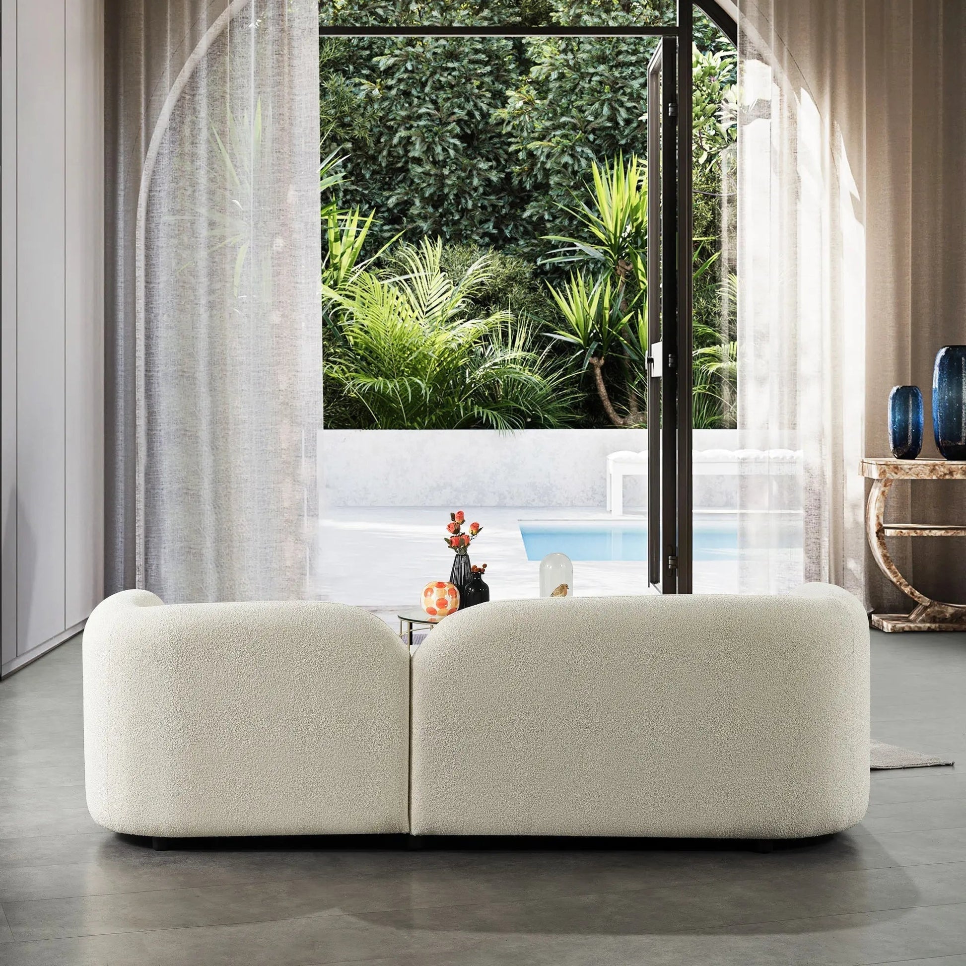 Nordic White 3 Seater Sofa - Urban Ashram