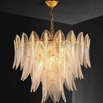 Normandie Art Deco Glass Chandelier - Urban Ashram